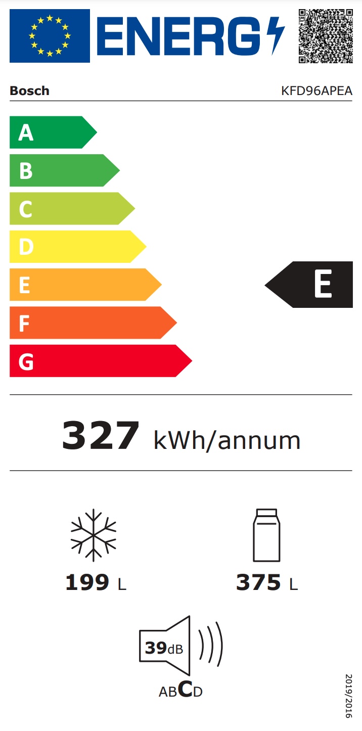 BOSCH KFD96APEA SERIE 6 side-by-side - 183cm